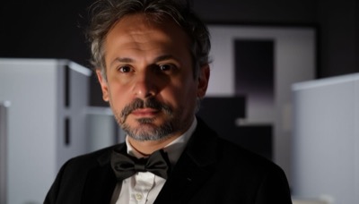 AI-generated film still from Me-Me exploring identity and unlived destinies in Milan